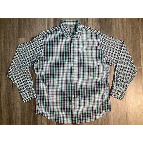 Peter Millar Other - Peter Millar Summer Comfort Shirt Mens Blue‎ Plaid Long Sleeve Shirt Size XL